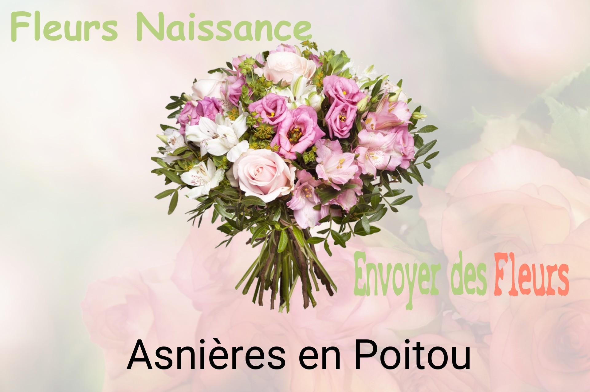 Bouquet de fleurs de naissance livré à Asnières-en-Poitou